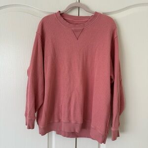 aerie waffle knit top
